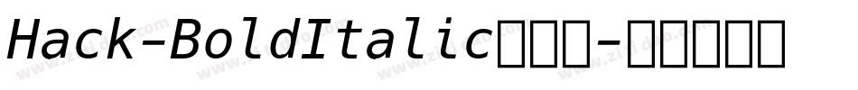 Hack-BoldItalic转换器字体转换