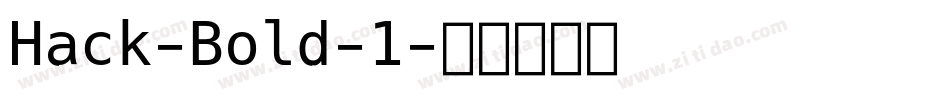 Hack-Bold-1字体转换