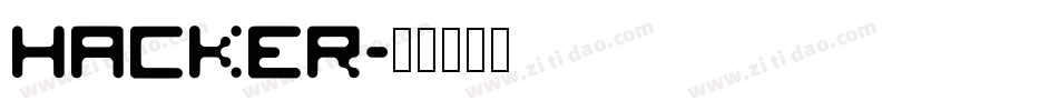 Hacker字体转换