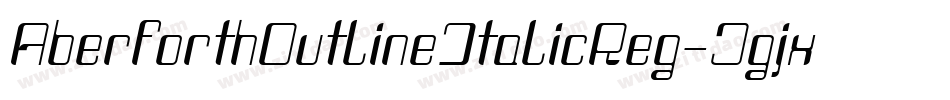 AberforthOutlineItalicReg-Jgjx字体转换