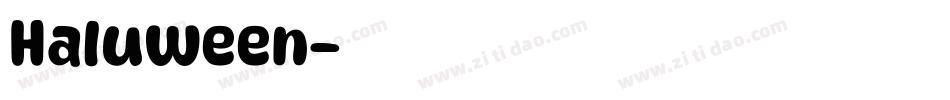 Haluween字体转换