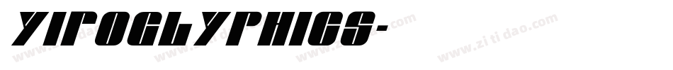 Yiroglyphics字体转换