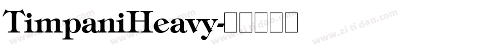 TimpaniHeavy字体转换