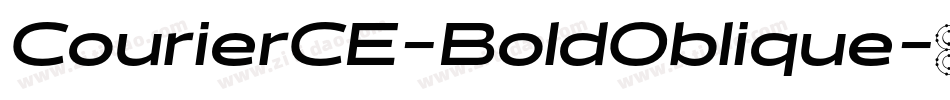 CourierCE-BoldOblique字体转换