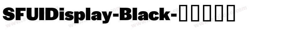 SFUIDisplay-Black字体转换