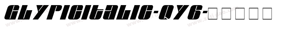 GlypicItalic-qY6字体转换