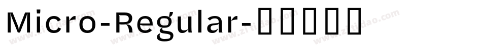 Micro-Regular字体转换