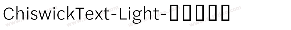ChiswickText-Light字体转换
