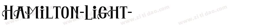 Hamilton-Light字体转换
