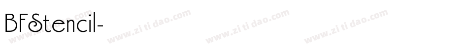 BFStencil字体转换