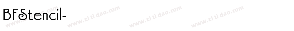 BFStencil字体转换