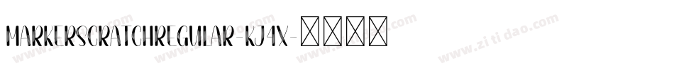 MarkerScratchRegular-Kj4X字体转换