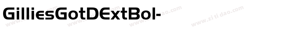 GilliesGotDExtBol字体转换