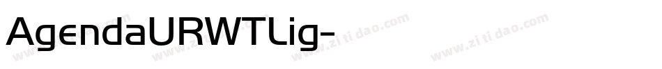 AgendaURWTLig字体转换