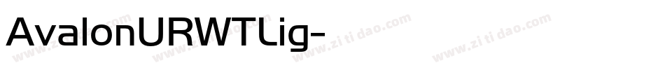 AvalonURWTLig字体转换