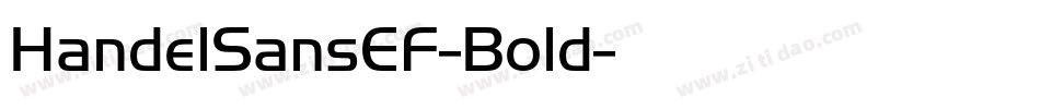 HandelSansEF-Bold字体转换