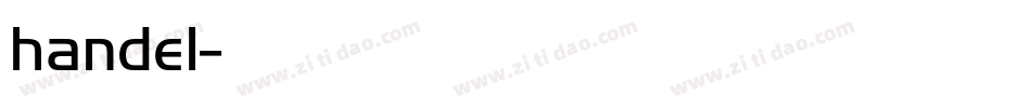 handel字体转换
