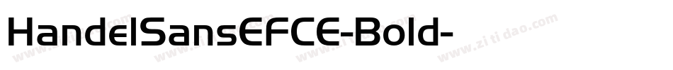 HandelSansEFCE-Bold字体转换
