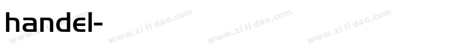handel字体转换