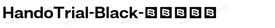 HandoTrial-Black字体转换