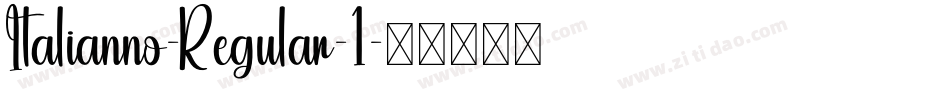 Italianno-Regular-1字体转换