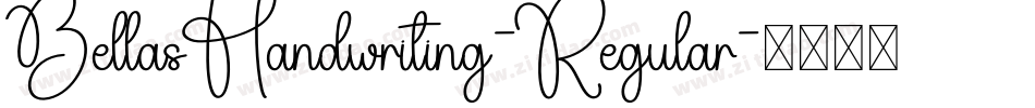 BellasHandwriting-Regular字体转换