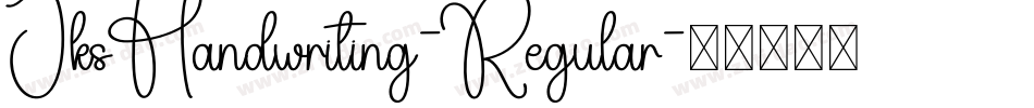 JksHandwriting-Regular字体转换