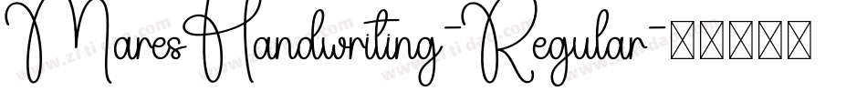 MaresHandwriting-Regular字体转换
