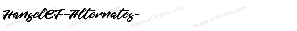 HanselEF-Alternates字体转换