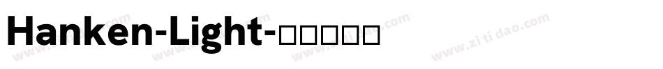 Hanken-Light字体转换