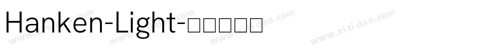 Hanken-Light字体转换