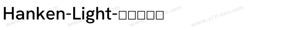 Hanken-Light字体转换