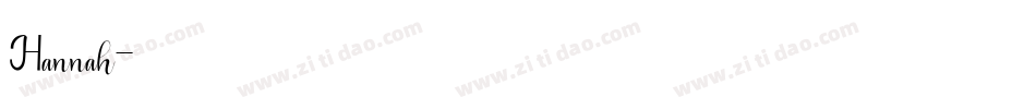 Hannah字体转换