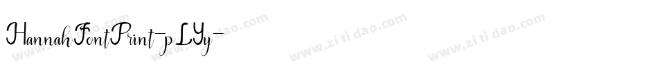 HannahFontPrint-pLYy字体转换