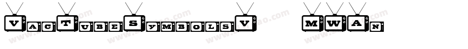 VacTubeSymbolsV12-MWAn字体转换