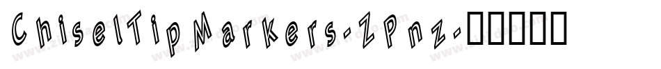 ChiselTipMarkers-ZPnz字体转换