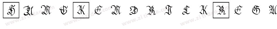 HansKendrick-Regular字体转换