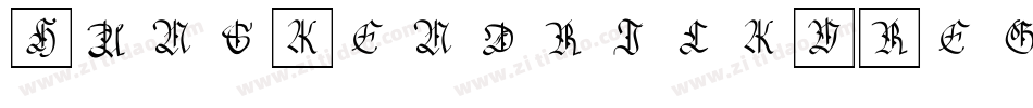 HansKendrickV-Regular字体转换