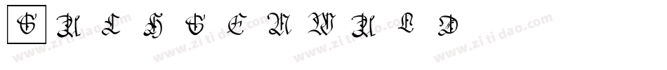 Sachsenwald字体转换