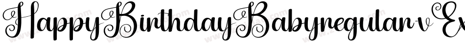 HappyBirthdayBabyregular-vExZ字体转换