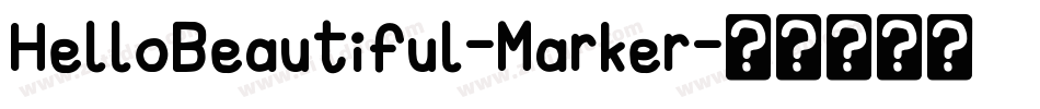 HelloBeautiful-Marker字体转换