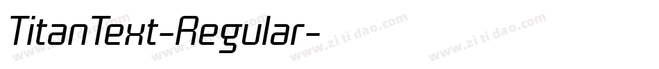 TitanText-Regular字体转换
