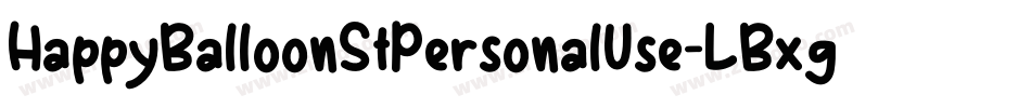 HappyBalloonStPersonalUse-LBxg字体转换