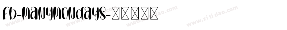 FB-ManyMondays字体转换