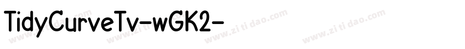 TidyCurveTv-wGK2字体转换