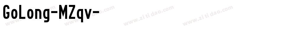 GoLong-MZqv字体转换