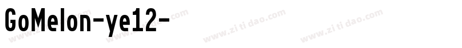 GoMelon-ye12字体转换
