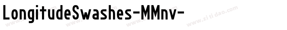 LongitudeSwashes-MMnv字体转换