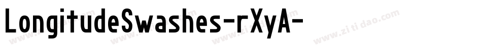LongitudeSwashes-rXyA字体转换