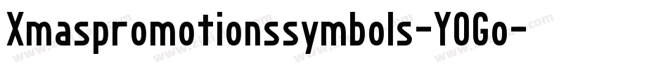 Xmaspromotionssymbols-YOGo字体转换